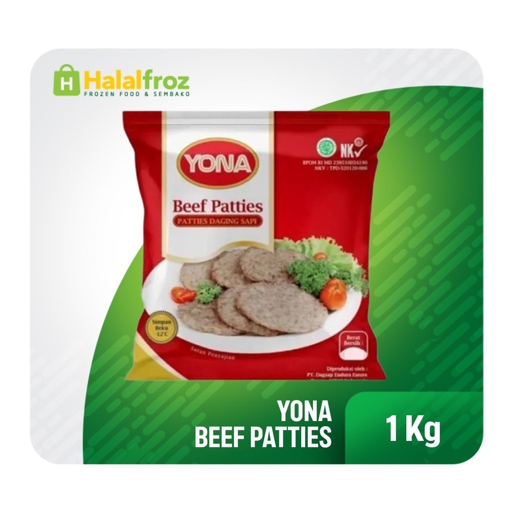 

Yona Beef Patties 1kg Termurah, Terlaris, Paling mantap