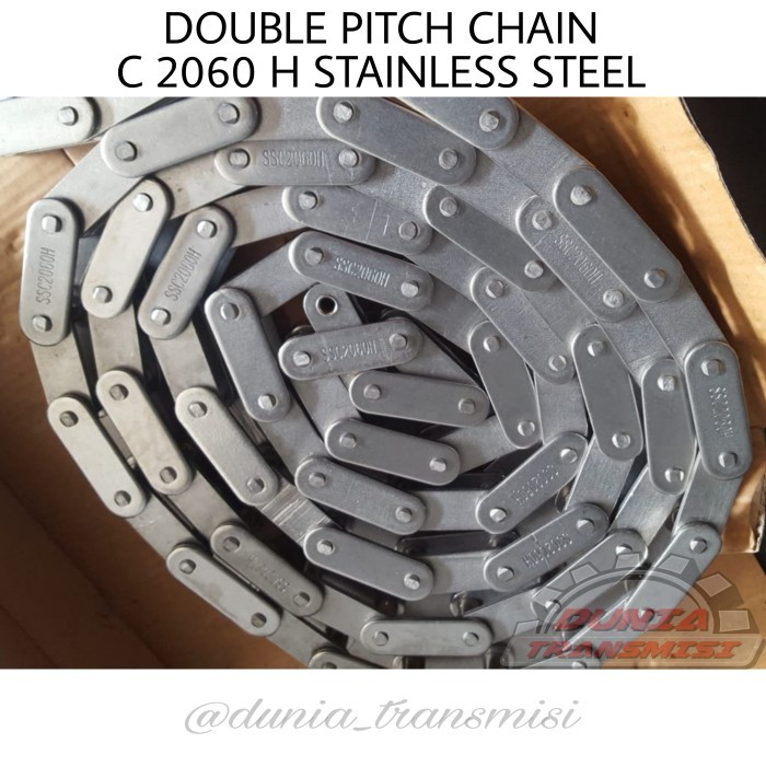 Chain C 2060H STAINLESS Double Pitch Chain C2060 H Rantai SS C-2060H