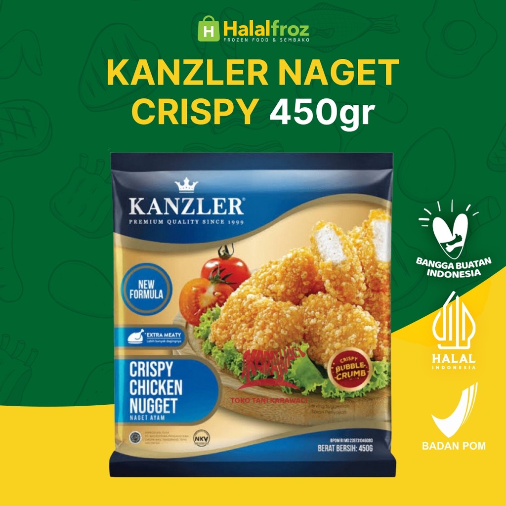 

Crispy Nugget Kanzler 450 gramGosend Ready, Paling murah, Terlaris