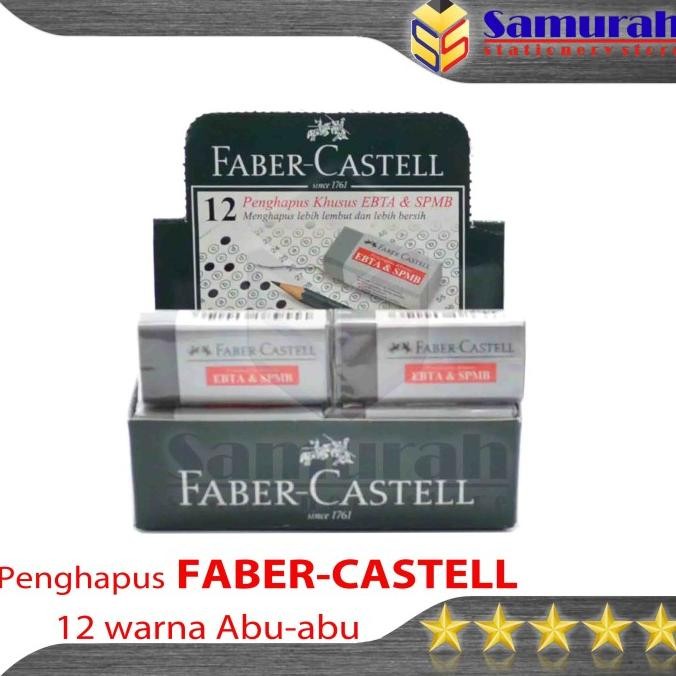 

Penghapus Faber - Castell EBTA & SPMB / Stip Hapus Abu isi 12 Pcs /Pak