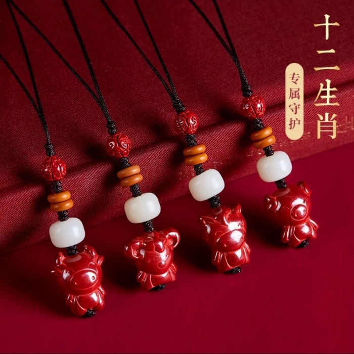 Hp Strap - Gantungan Hp 12 Shio Keberuntungan Warna Merah