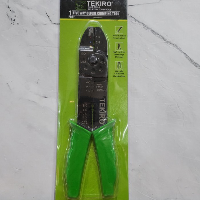 :::::::] tang kupas kabel/ crimping 9" Tekiro
