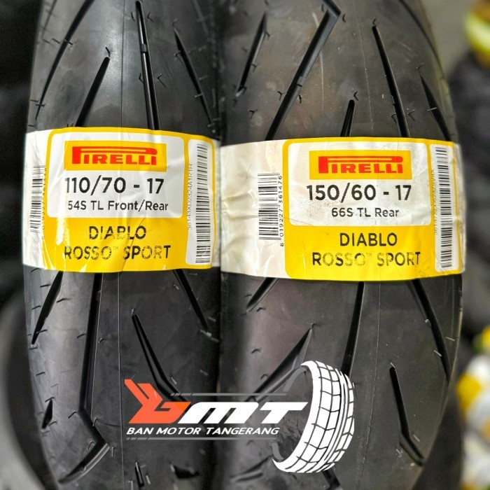 Paket Ban Pirelli Diablo Rosso Sport 110/70 & 150/60-17