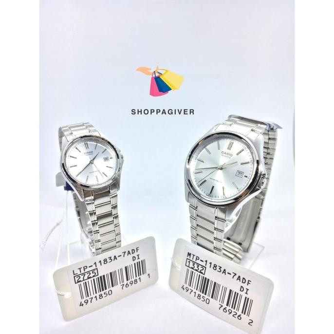 Promo Jam Tangan Couple Casio Original Analog Mtp / Ltp 1183A 7A Bergaransi