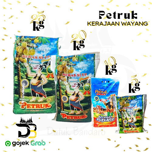 

BERAS PETRUK 50kg ORIGINAL KERAJAAN WAYANG 25kg 20kg 10kg 5kg ASLI