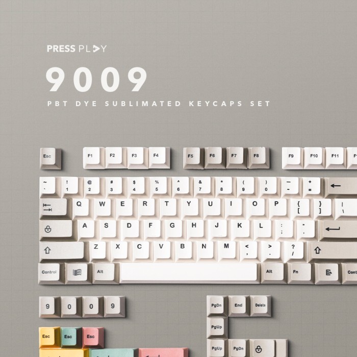 9009 Pbt Dye Sub Sublimated Keycaps Set