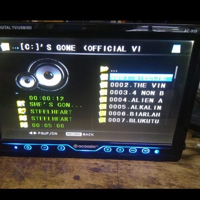 monitor tv ondash tft led 9 inch with tv tuner - monitor mobil nwa