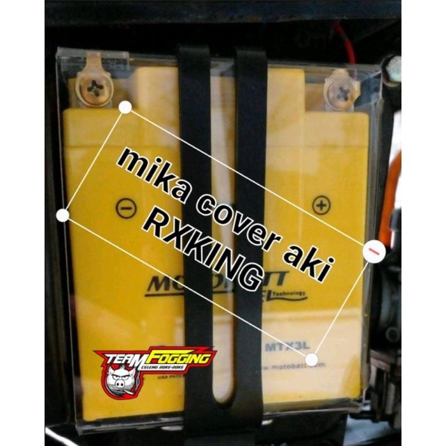 promo mika tutup aki rxking | tutup accu rxking akrilic tebal