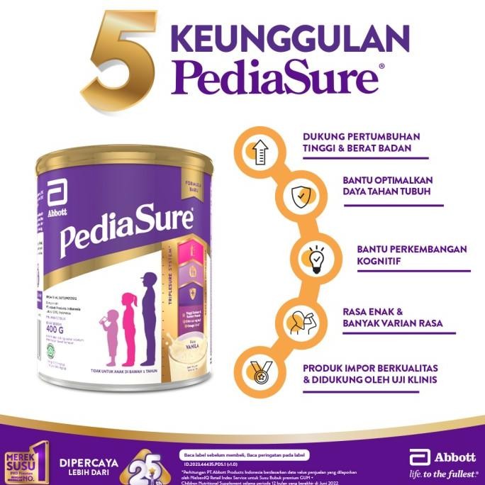 

Pediasure Vanila 380G (1-10Th) - Nutrisi Pertumbuhan Promo