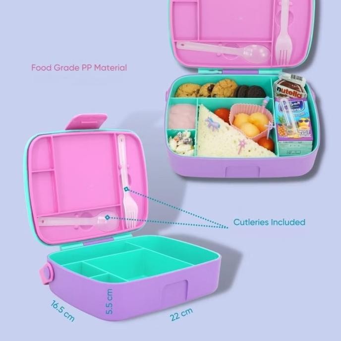 Promo Bento Lunch Box Mirip Munchkin/Kotak Makan Bento Sekat Anti Tumpah