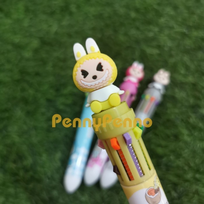 

Pulpen 10 In 1 Warna Warni Labubu / Pena Labubu