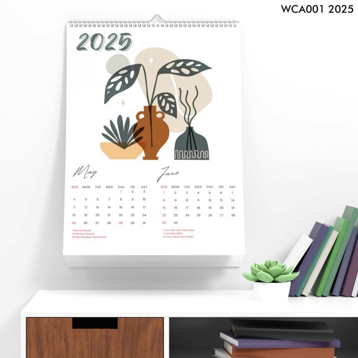 

Kalender Dinding 2025 Aesthetic Desain Minimalis Efisiensi Maksimal Isi 7 Lembar