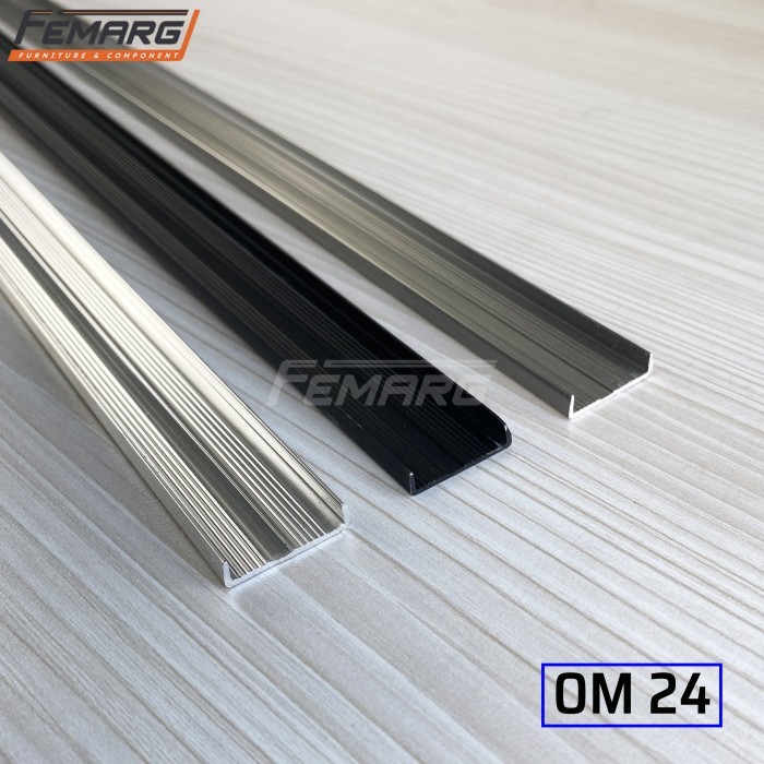 Aluminium Edging Om 24 Femarg Profil Alumunium Gagang Pintu Lemari Edging