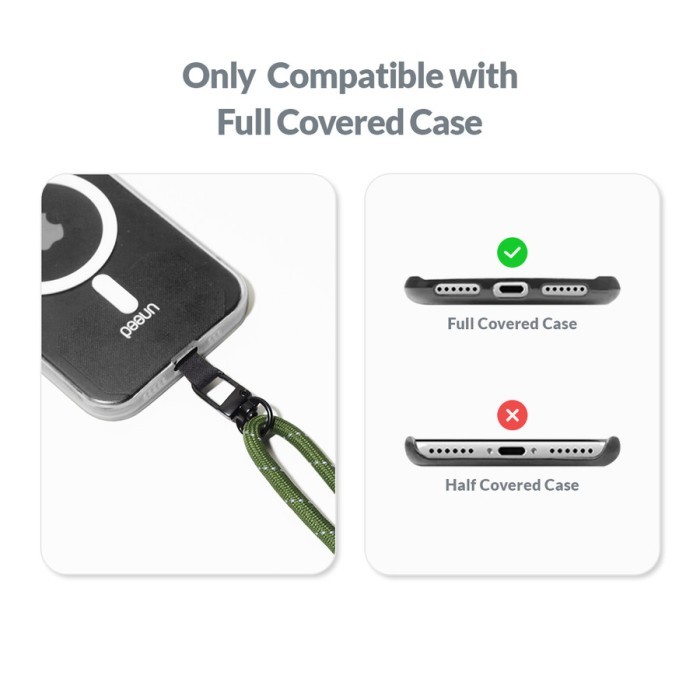 

Uneed Universal Adjustable Lanyard Strap Tali Gantung Hp Id Card Dll - Ust206