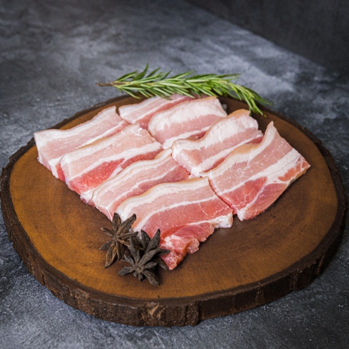 

SAMGYEOPSAL IMPORT SPAIN SAMCAN PORK BELLY IMPORT SLICE 500GR
