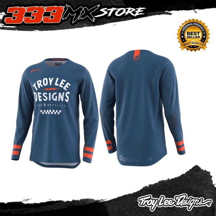 Kwalitas Termant3p JERSEY TLD SCOUT GP RIDE ON SLATE BLUE JERSEY CROSS TLD SCOUT ORIGINAL