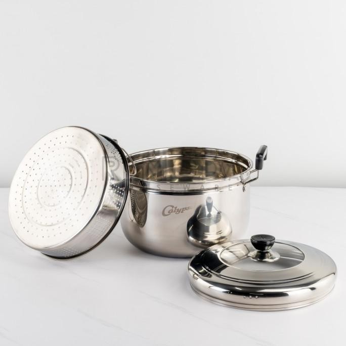 Calypso Panci Sup + Steamer Set Stainless Owo_Shop