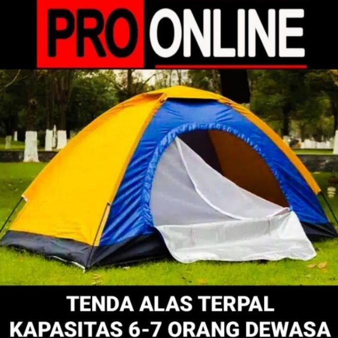 Tenda Camping Terpal 6-7 - Tenda Kemping Alas Terpal Kapasitas Dewasa Dikstara11