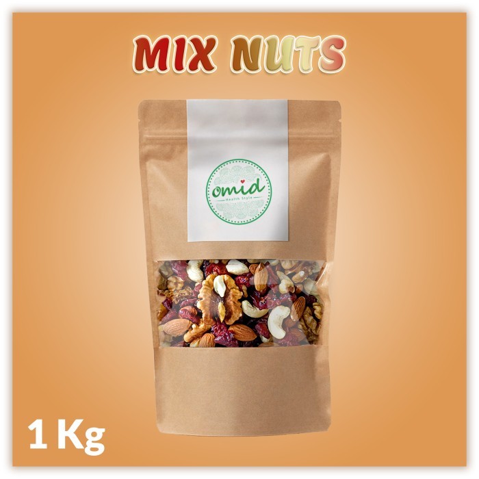 

MIX NUTS / MIXED NUTS (CAMPURAN 3 JENIS KACANG & 2 BUAH KERING) 1KG