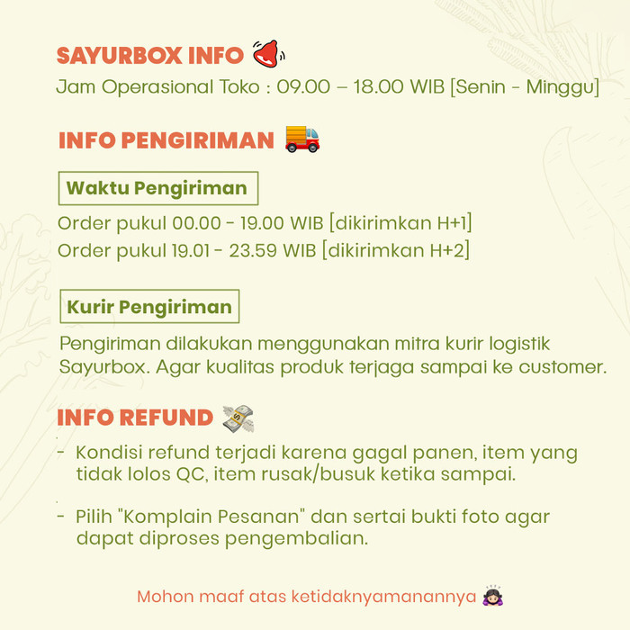 

BUNDLE - PAKET SEMBAKO SPESIAL 1 PACK SAYURBOX