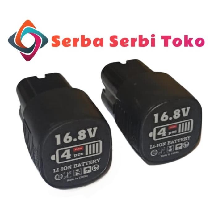 Baterai Mesin Bor Cordless 16.8Volt Li-Ion Batre 16.8V Li-Ion Ast Mukete Jld Hilda Xennon