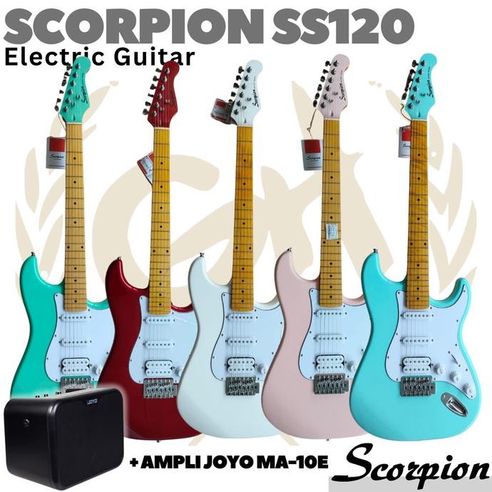 promo scorpion ss120 electric guitar | gitar listrik elektrik stratocaster