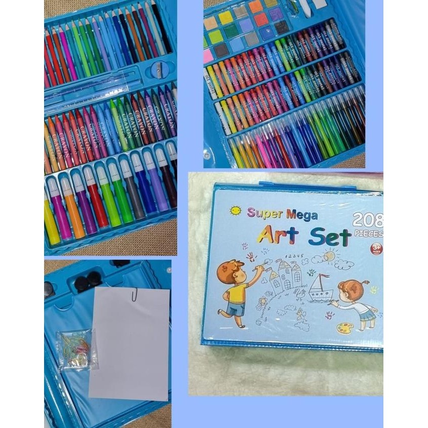 

PROMO Crayon set 208 Alat Mewarnai Anak Art Set Pensil Warna Alat Gambar