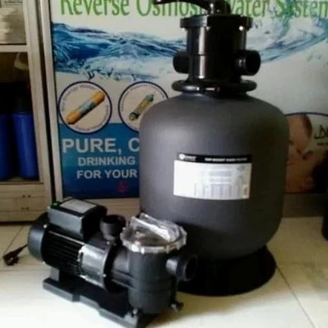 Mesin Pompa Air Kolam Renang 1Hp + Sand Filter 16" Paket Kolam Renang