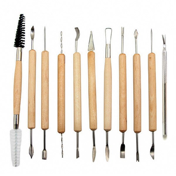 

MURAH Pottery & Sculpting Art Tools Set isi 11 / Clean up Tools Kit