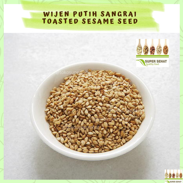 

SALE TERLARIS WIJEN PUTIH PANGGANG WIJEN PUTIH SANGRAI SESAME SEEDS BIJI WIJEN PUTIH READYY