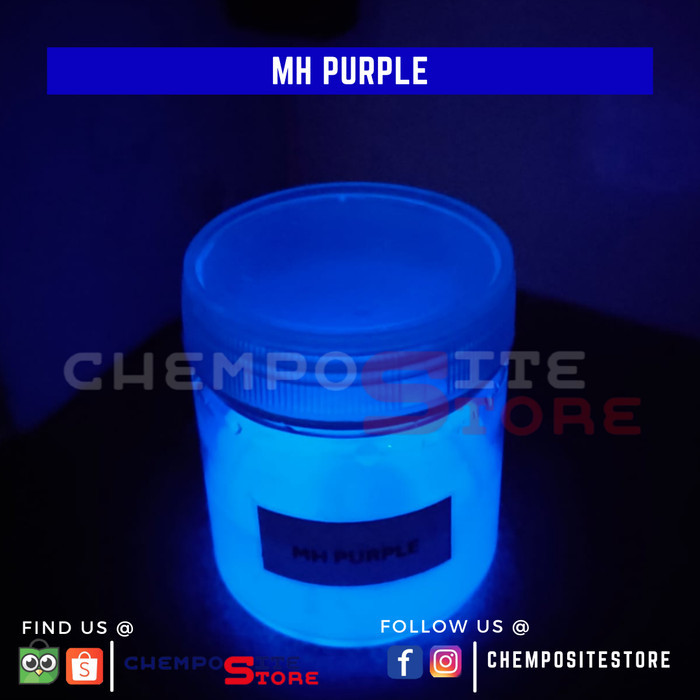 

BRG BARU Bubuk fosfor glow in the dark strontium / bubuk phosphorescent 25gr