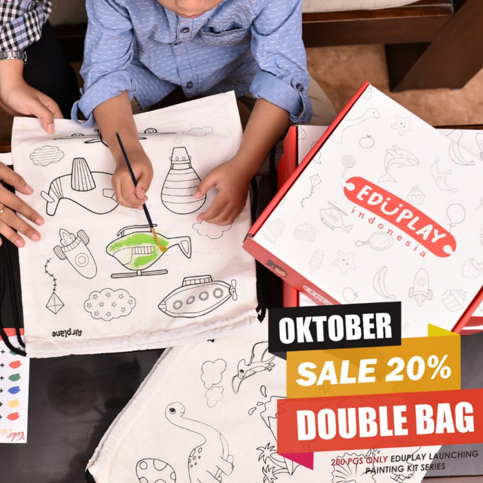 

PROMO EDUPLAY MAINAN EDUKASI ANAK PAINTING KIT SERIES MELUKIS MEWARNAI TAS