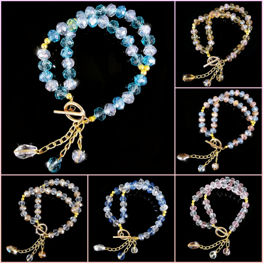 Gelang Tasbih Wanita Kristal 33 Butir - A506