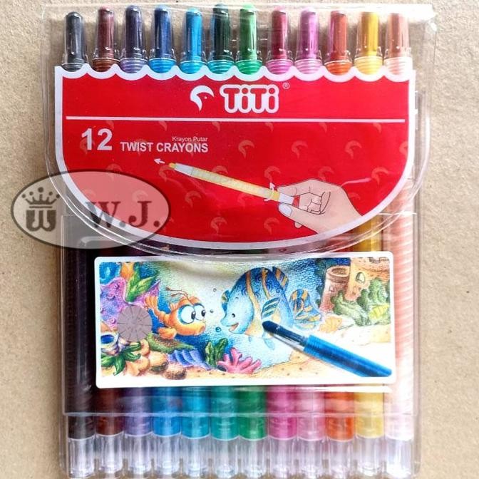

HRG DISKON TiTi Twist Crayon / Crayon TiTi Putar 12 Warna.