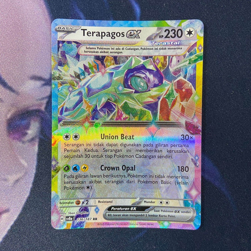 pokemon (ID) terapagos ex - SV8a 136/187 - RR