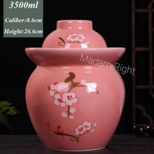 

Grab/Gosend Cerac Kimchi Jar 3.5 liter Toples Asinan Anggur Wine Jar