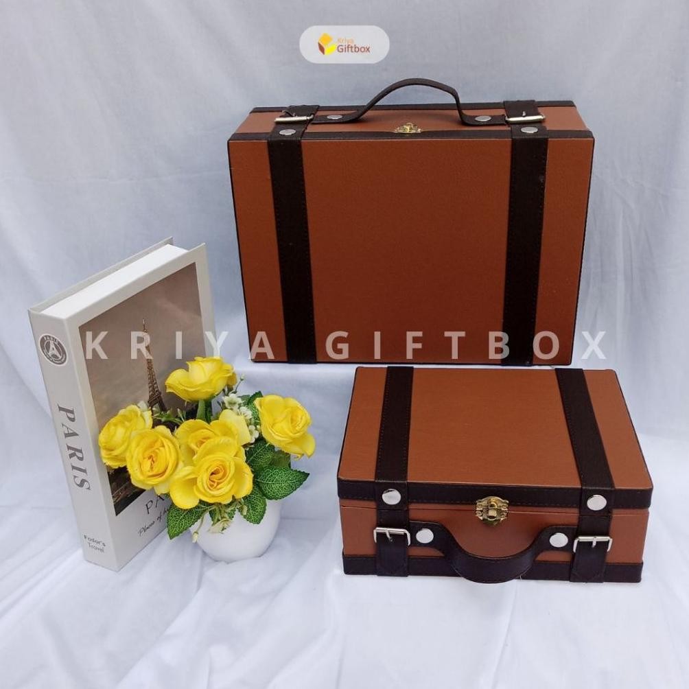 

TERLARIS Box Hamper Model Koper Kotak Bahan Kulit Sintetis Murah | Hardbox Custom Handmade dvc-78