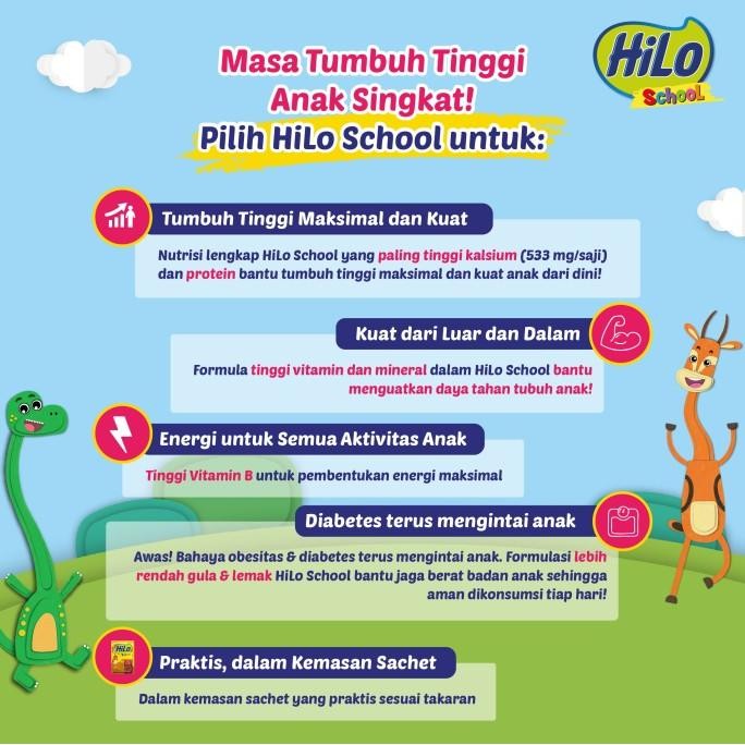 

Triple Pack: Hilo School Vanilla 10 Sachet - Susu Tinggi Kalsium