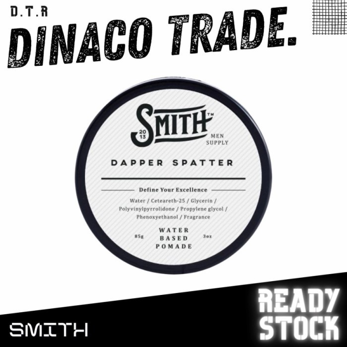 

SMITH DAPPER SPATTER POMADE