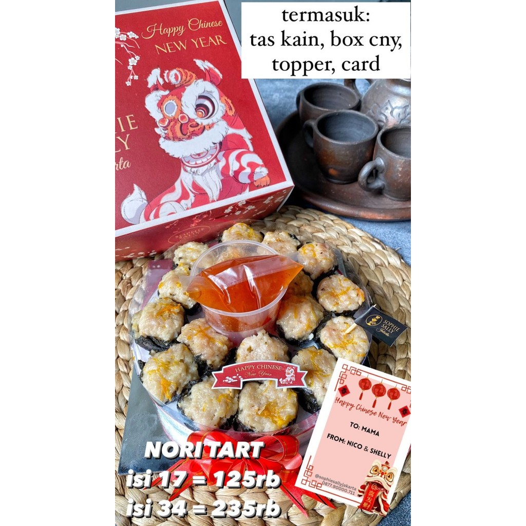 

SIOMAY NORI TART HAMPERS IMLEK / CNY EDITION 2023