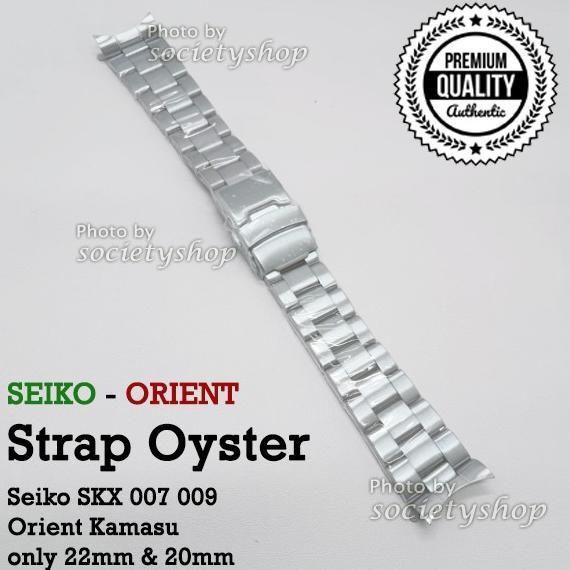OYSTER STRAP Rantai Jam Tangan Seiko Orient Kamasu Watch 22mm tali 22