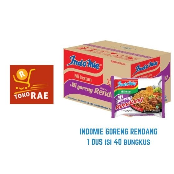 

PROMO! Indomie Goreng Rasa Rendang 1 dus isi 40 bungkus