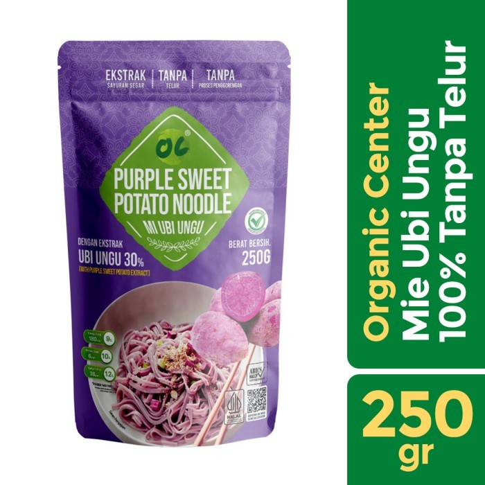 

TERBARU! Organic Center - Healthy Noodle Original Ubi (Ungu) 250gr - Mie Sayur