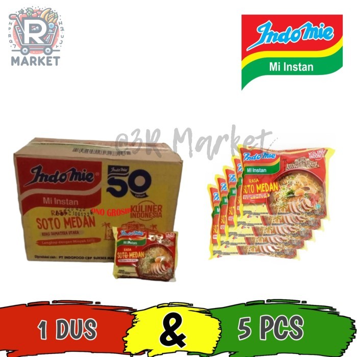 

HOT SALE! Indomie Rasa Soto Medan 5 pcs / 1 Dus