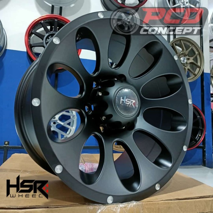 Velg Mobil Terrano R16 Hsr Lembar 1052 Hsr R16X85 H6X139,7 Et15 Hitam