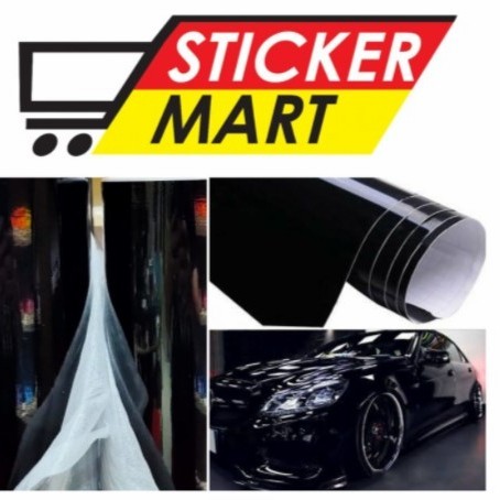 Jual Sticker Mobil Car Wrap Hitam Black Ultra Super Glossy Uk:152Cm