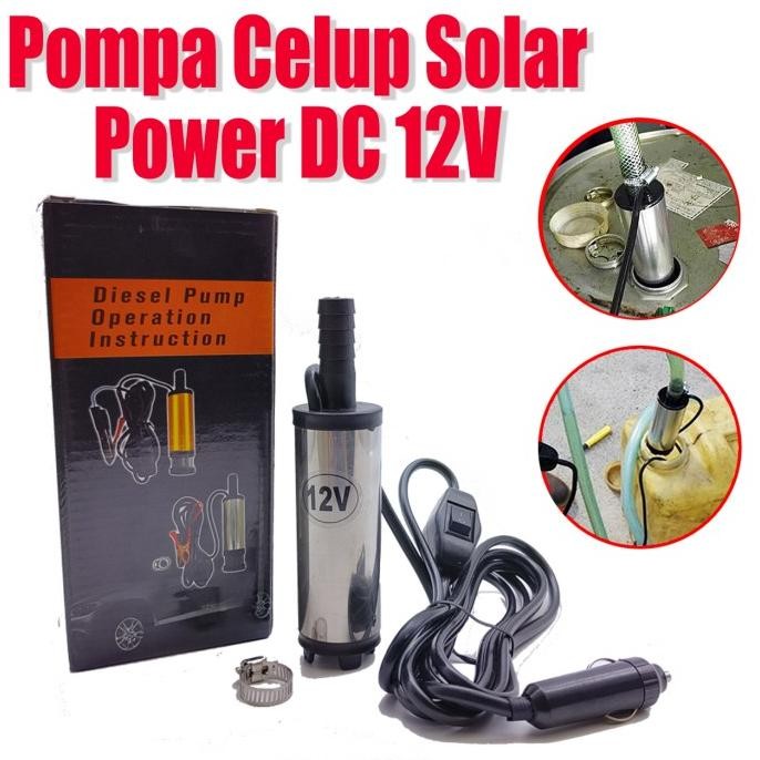 POMPA CELUP MINI 12V POMPA SOLAR/MINYAK DIESEL POMPA PENDORONG AIR RESTOCK