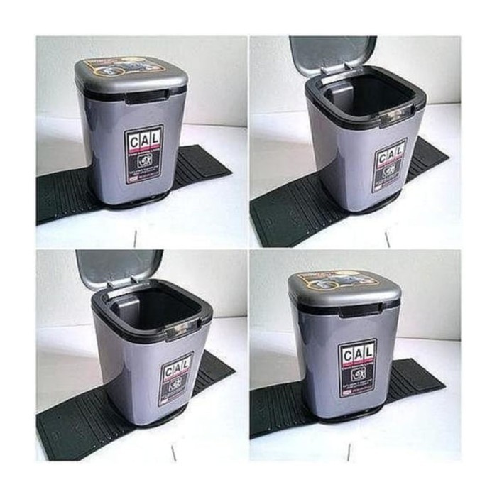 Tempat Tong Sampah 10 L / 20 Liter Injak Dustbin Rumah / Dapur / Mobil