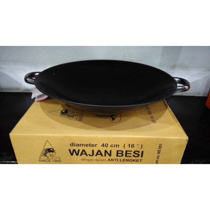 Wajan Besi Anti Lengket Bima 16" - Ns051