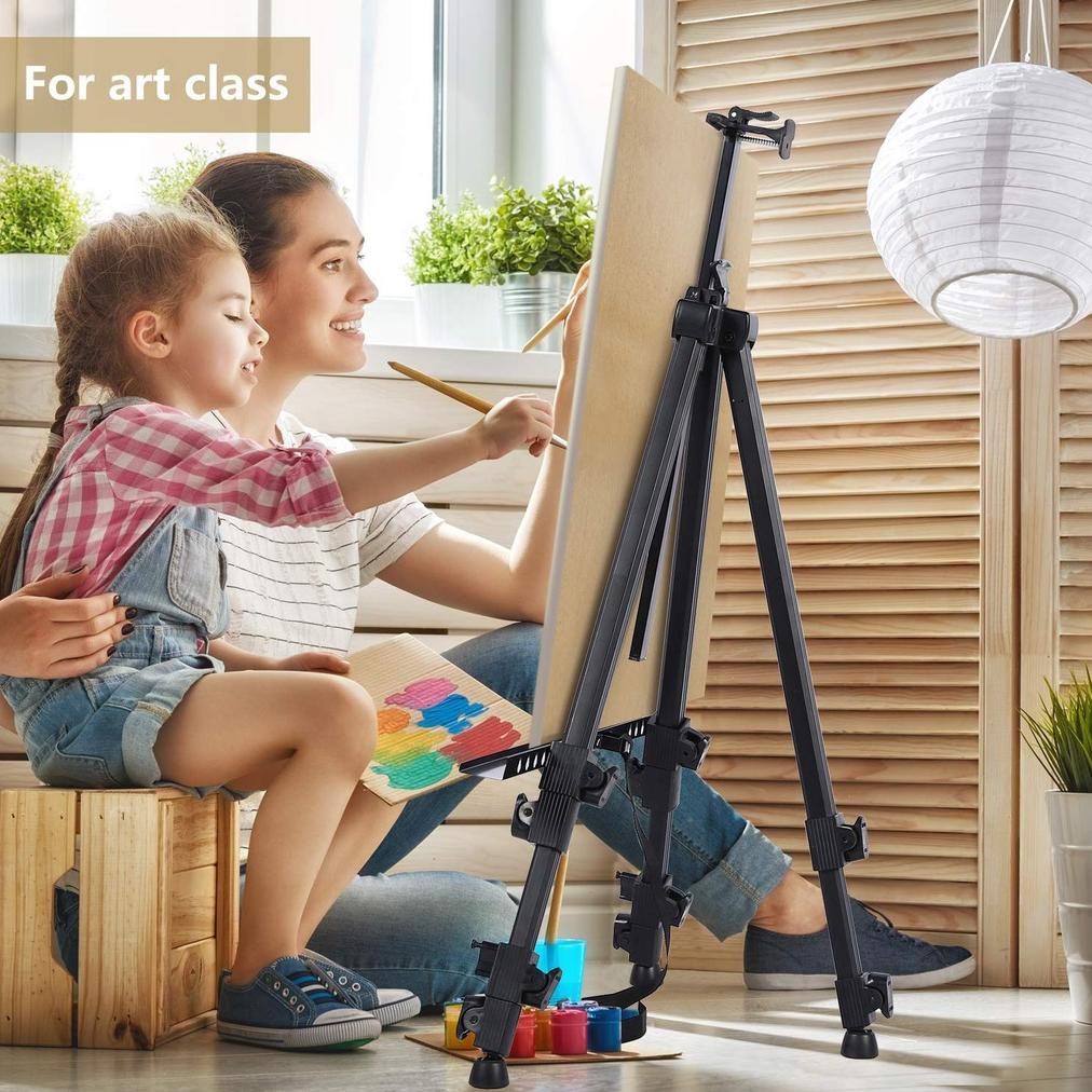 

VIRAL Tripod Stand Holder Lukisan Dudukan Bingkai Lukis Portable Standing Frame Tatakan Papan Kanvas Easel jk-54